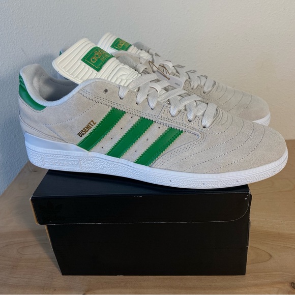 adidas Other - Adidas Busenitz Grey Suede Green Skateboarding Shoe - Size 9